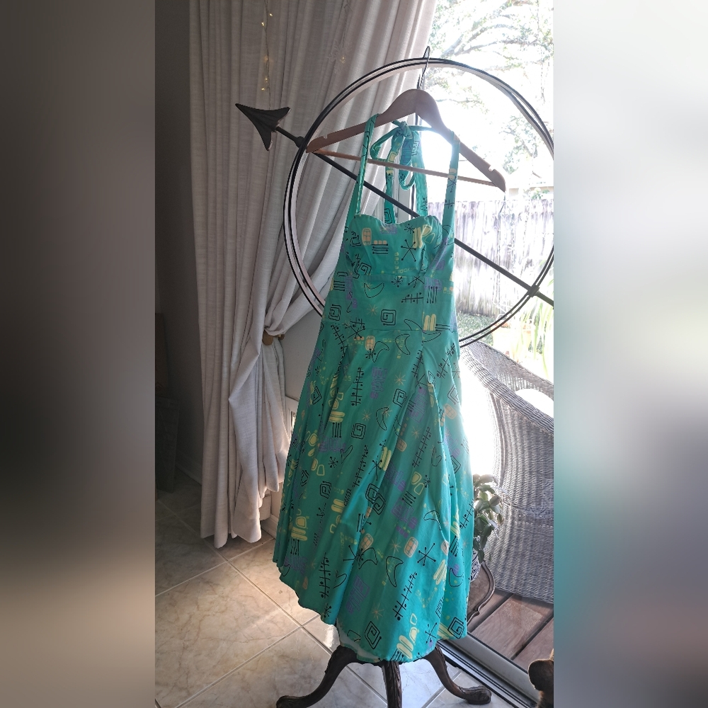 Teal Geometric Bedding Set